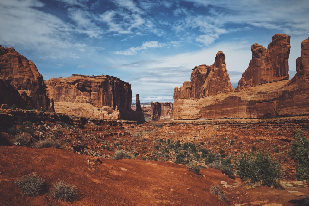 Landscape photo of a canyon