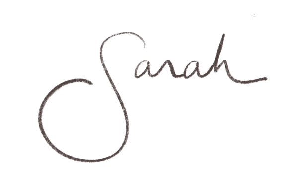 Sarah signed with a swoopy S